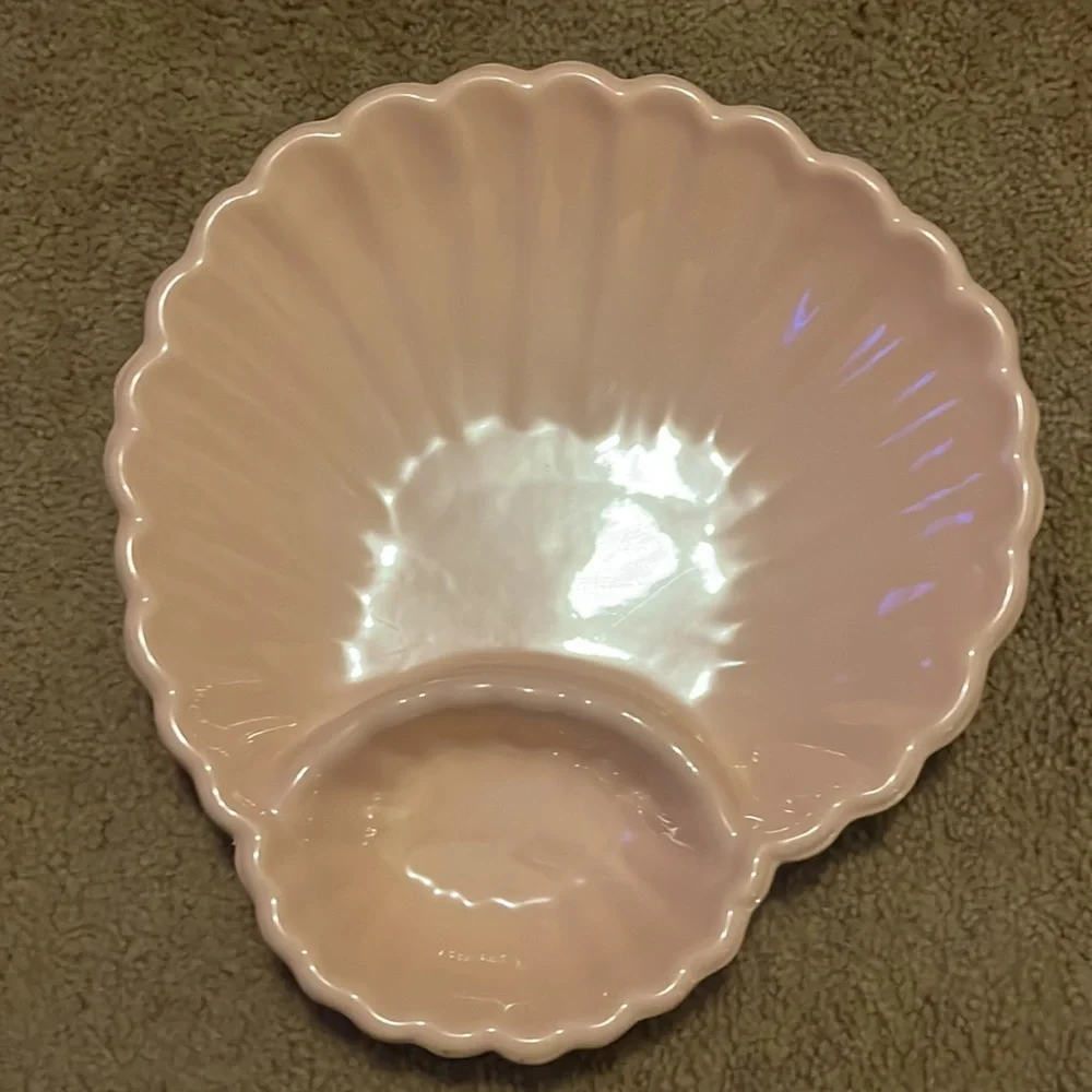 6 Seashell Chip and Dip Trays Beach Mermaid Theme Party Shower Peach